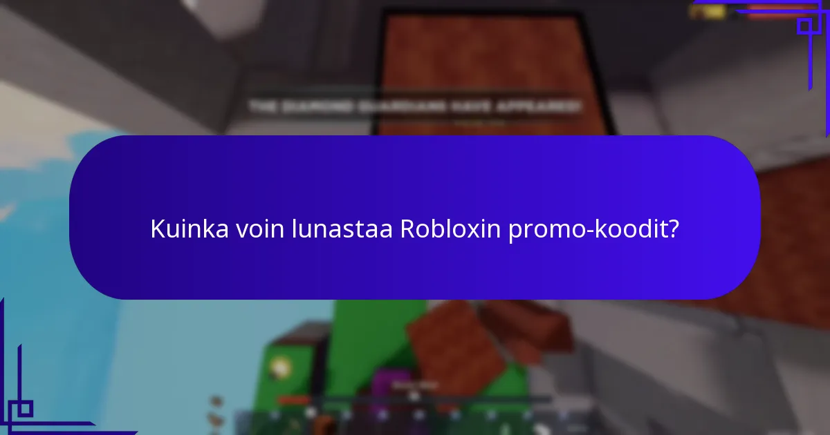 Mitkä rajoitetun erän esineet voidaan saada promo-koodien avulla?