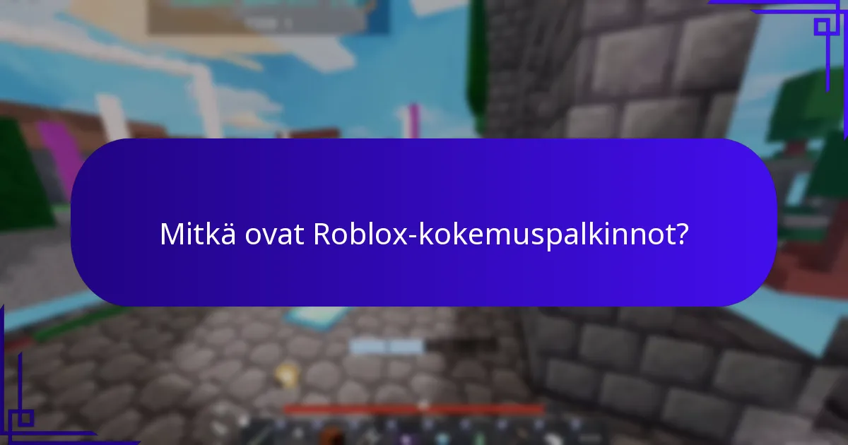 Mitkä ovat yleiset esineet Robloxissa?