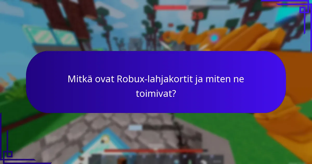 Kuinka monialustaiset palkinnot toimivat Robux-lahjakorttien kanssa?